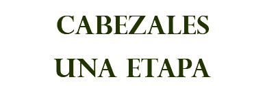 cabezales una etapa